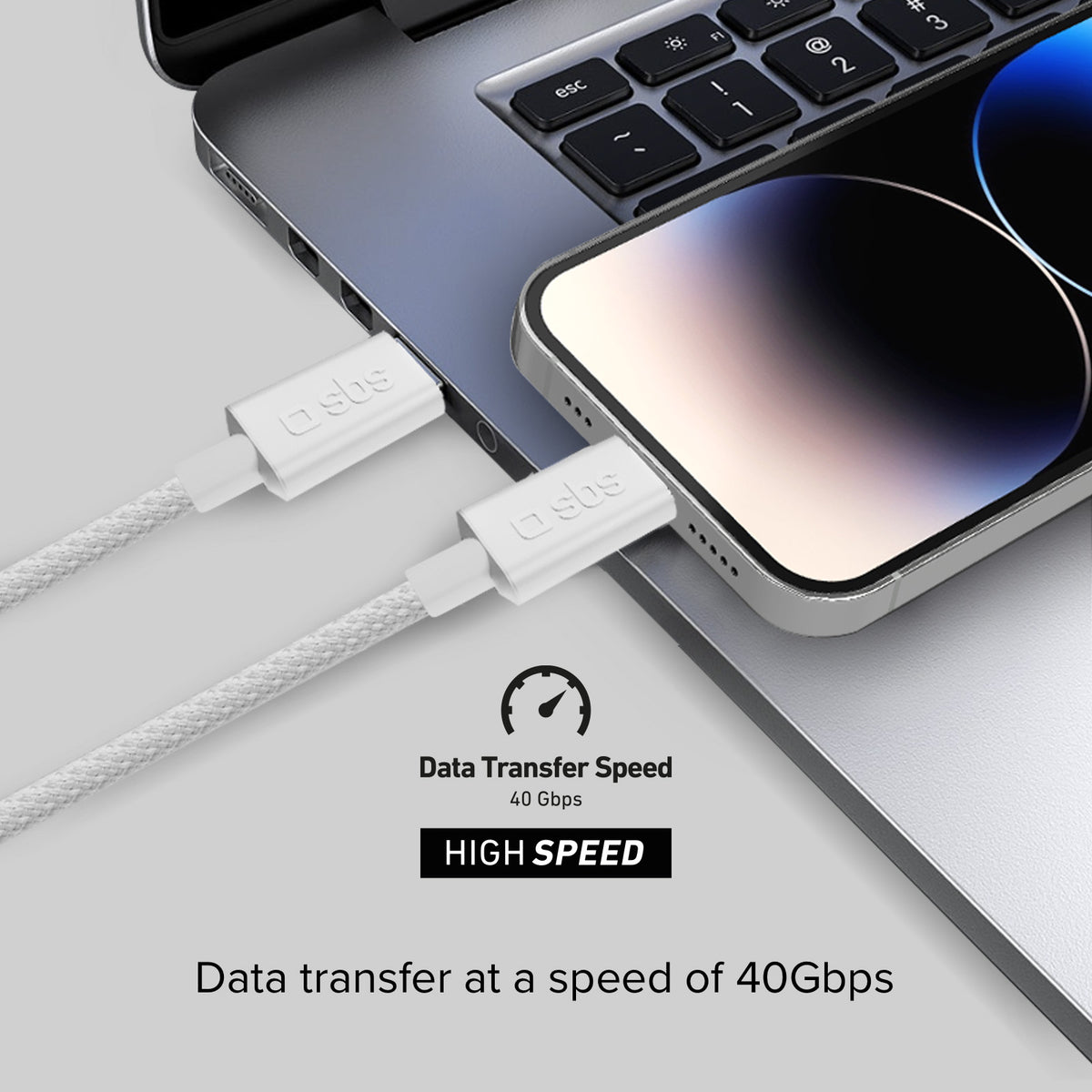 USB-C – USB-C 4.0 Kabel mit 240 W-Leistung