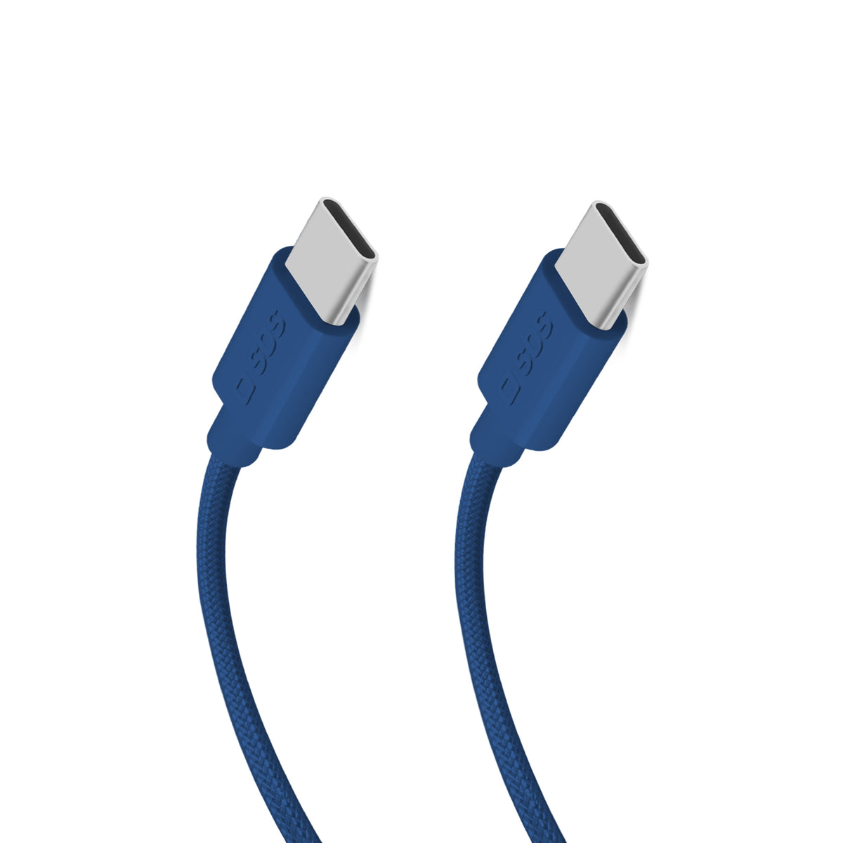 USB-C - USB-C-Textilkabel mit Kabelhalter, 1,5 Meter
