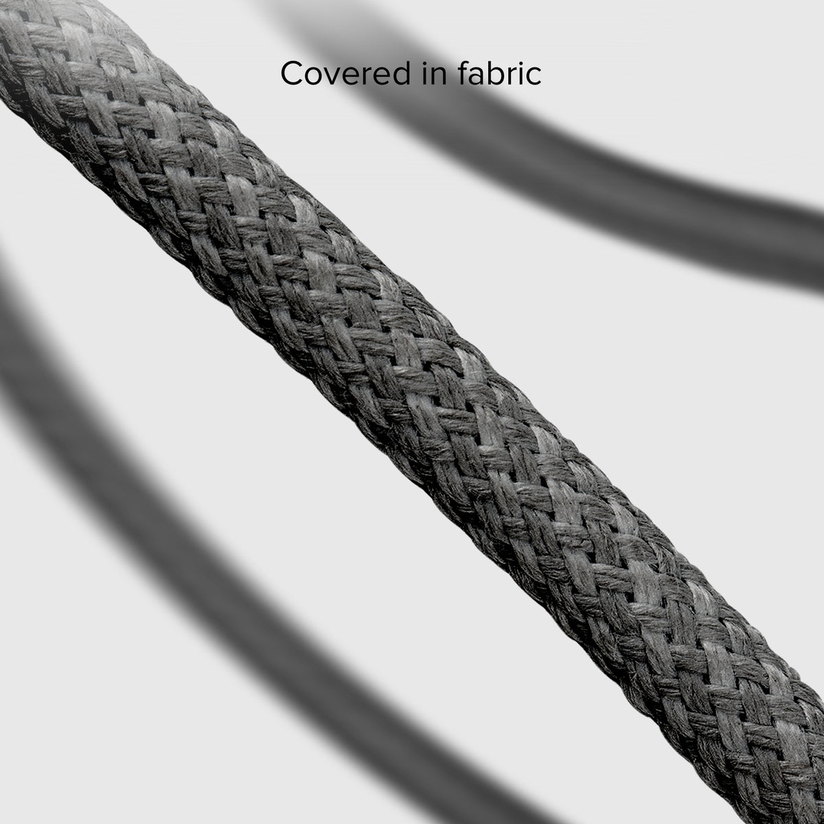 USB-C - USB-C-Textilkabel mit Kabelhalter, 1,5 Meter