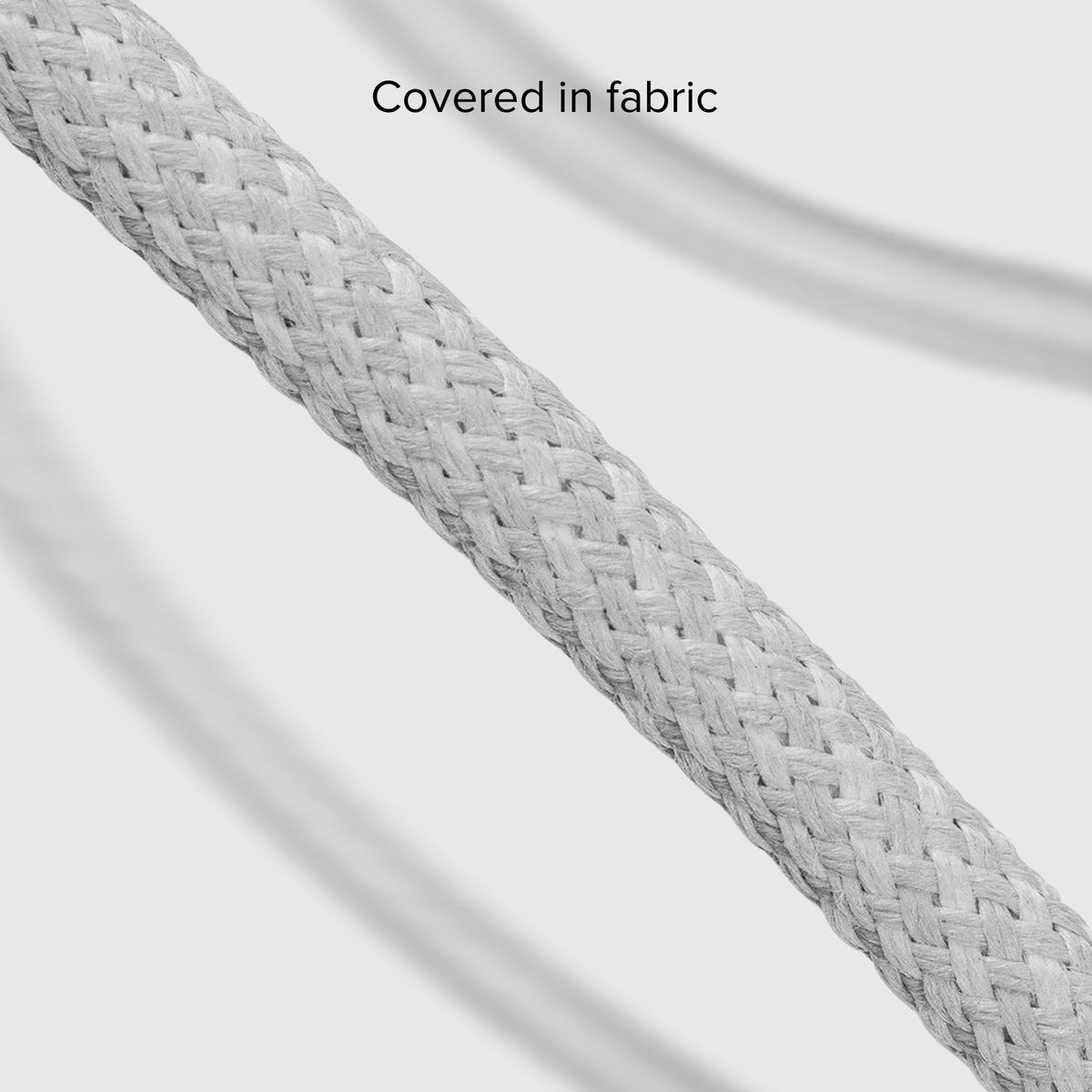 USB-A - USB-C-Textilkabel mit Kabelhalter, 1,5 Meter