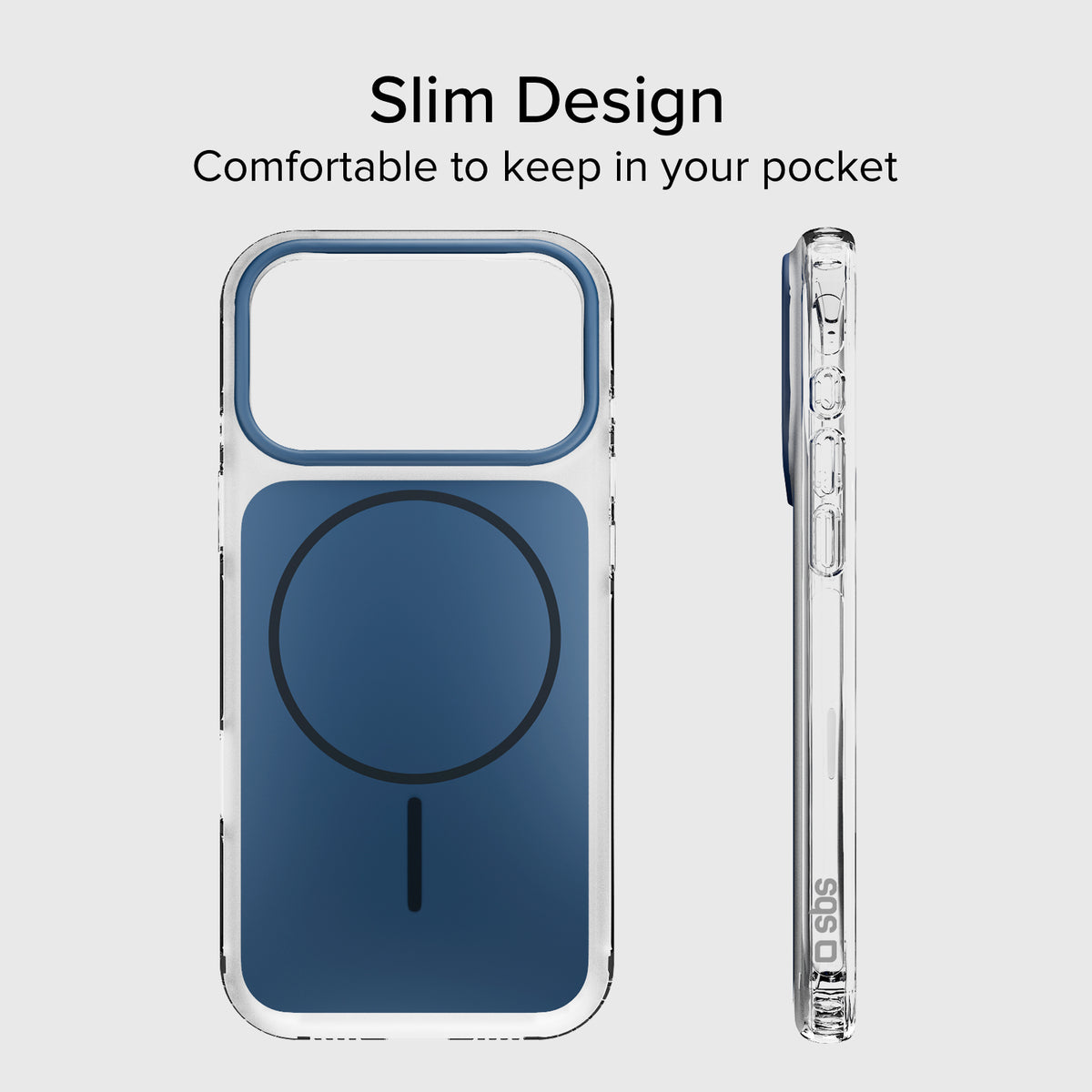 Cover magnetica compatibile con MagSafe con angoli antiurto per iPhone 17 Pro