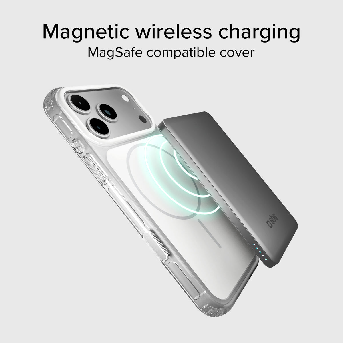 Cover magnetica compatibile con MagSafe con angoli antiurto per iPhone 17 Pro