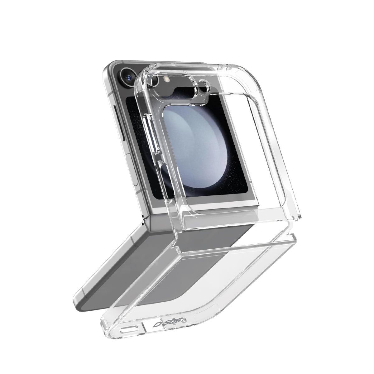 Hybrid-Hülle für Samsung Z Flip 6/7 FE, transparente Flip-Hülle