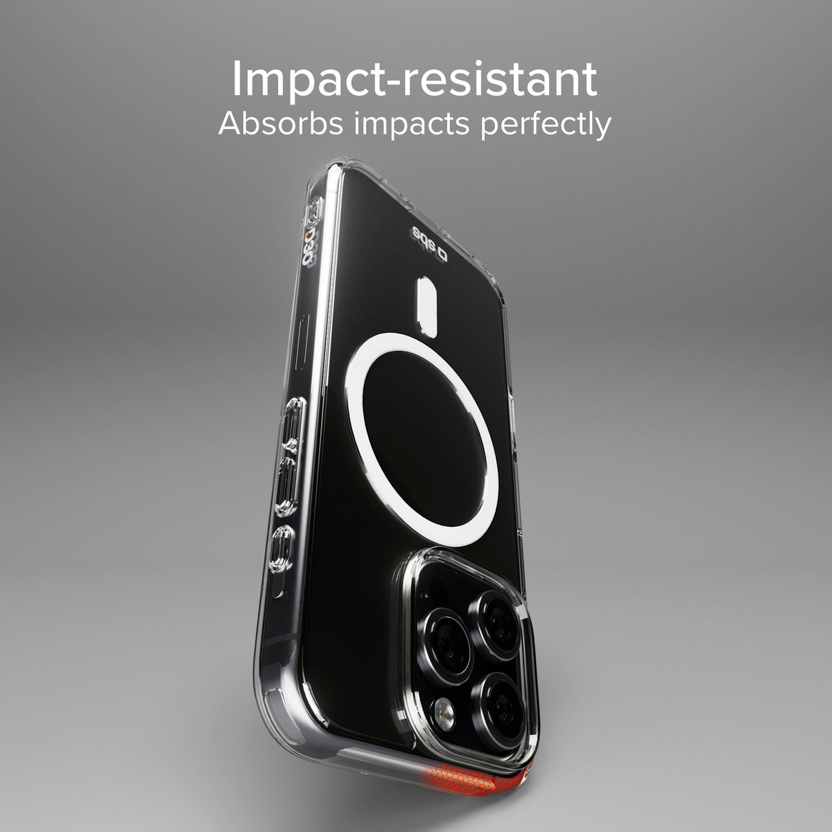 Extrem widerstandsfähiges Cover für iPhone 16 Pro mit D3O-Technologie