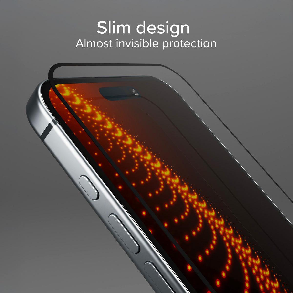 Ultra-strong screen protector for iPhone 16 Plus/15 Plus/15 Pro Max with D3O technology