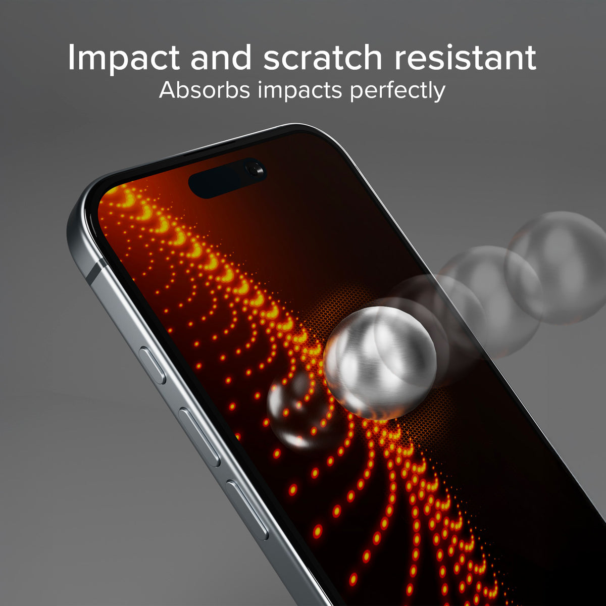 Ultra-strong screen protector for iPhone 16 Plus/15 Plus/15 Pro Max with D3O technology