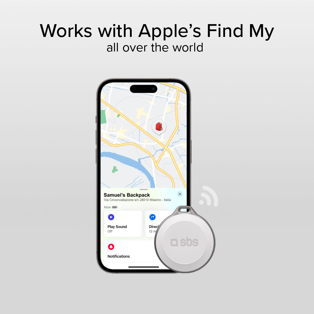 Wasserfester Objektsucher, kompatibel mit Apple Find My