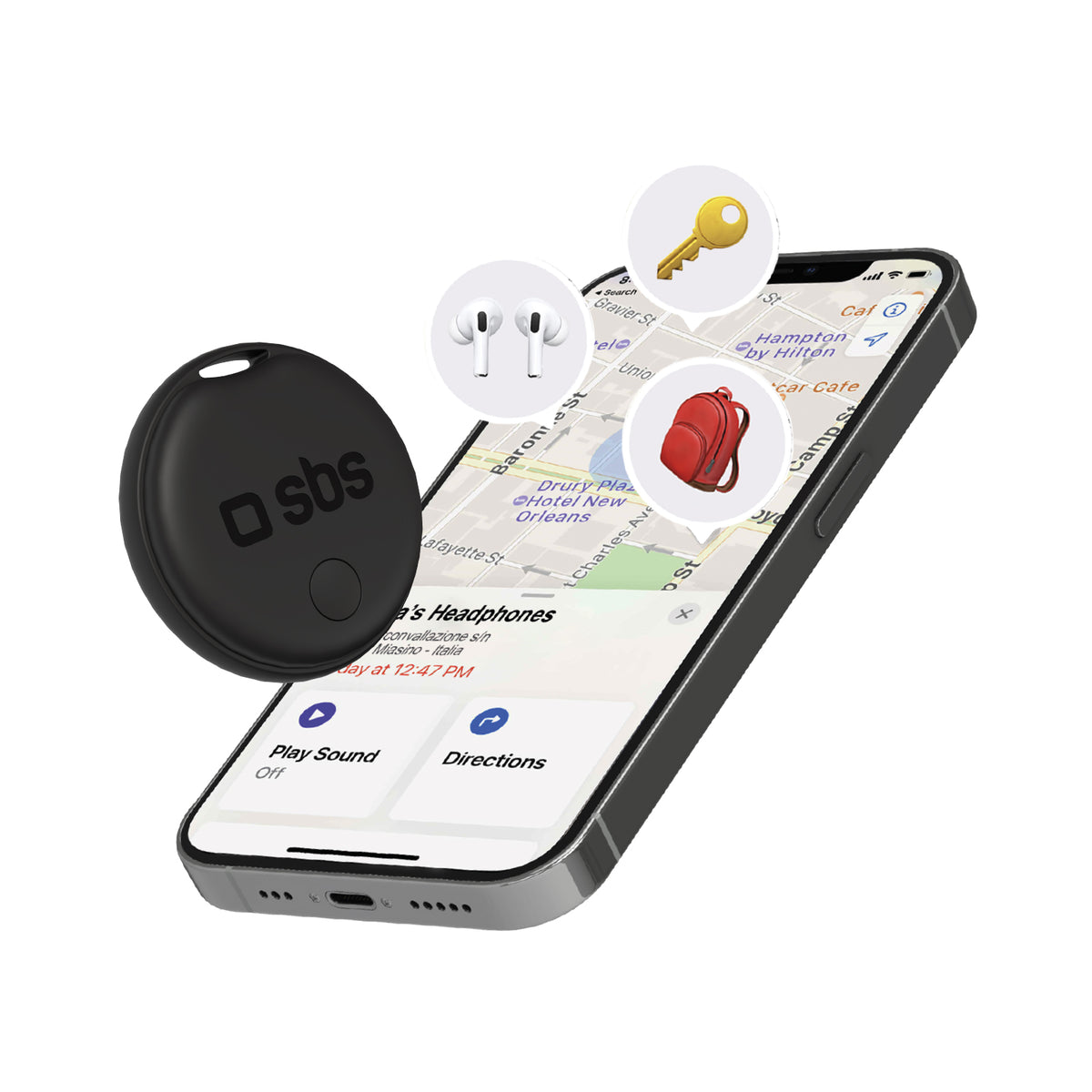 Objektsucher, kompatibel mit Apple Find My