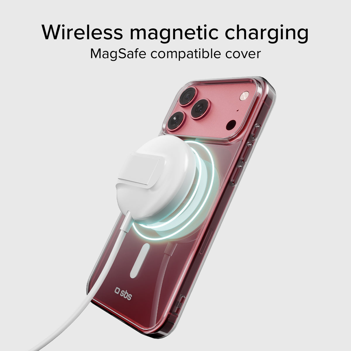 Transparent hard cover compatible with magnetic wireless charging for iPhone 18 Pro Max/17 Pro Max