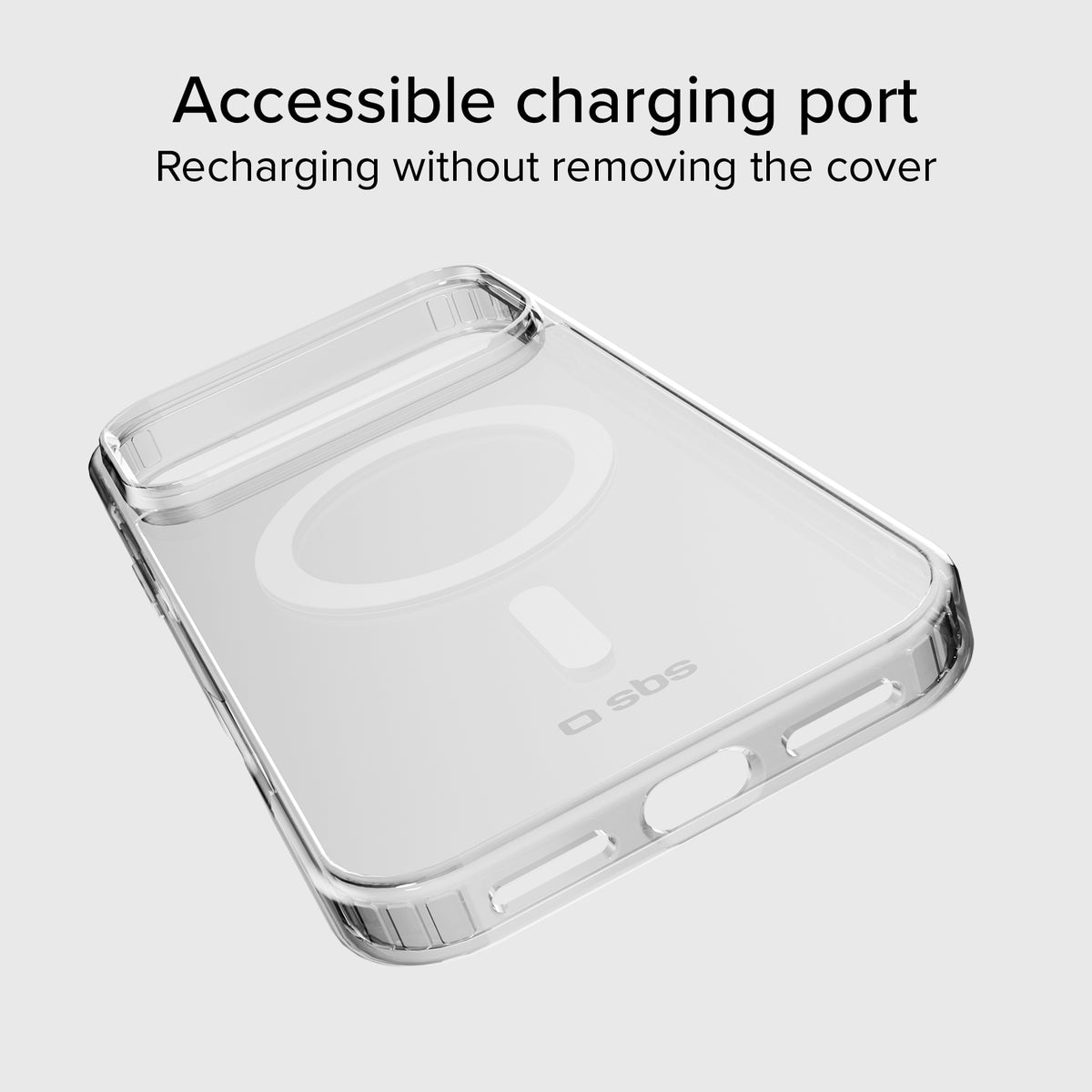 Transparent hard cover compatible with magnetic wireless charging for iPhone 18 Pro Max/17 Pro Max