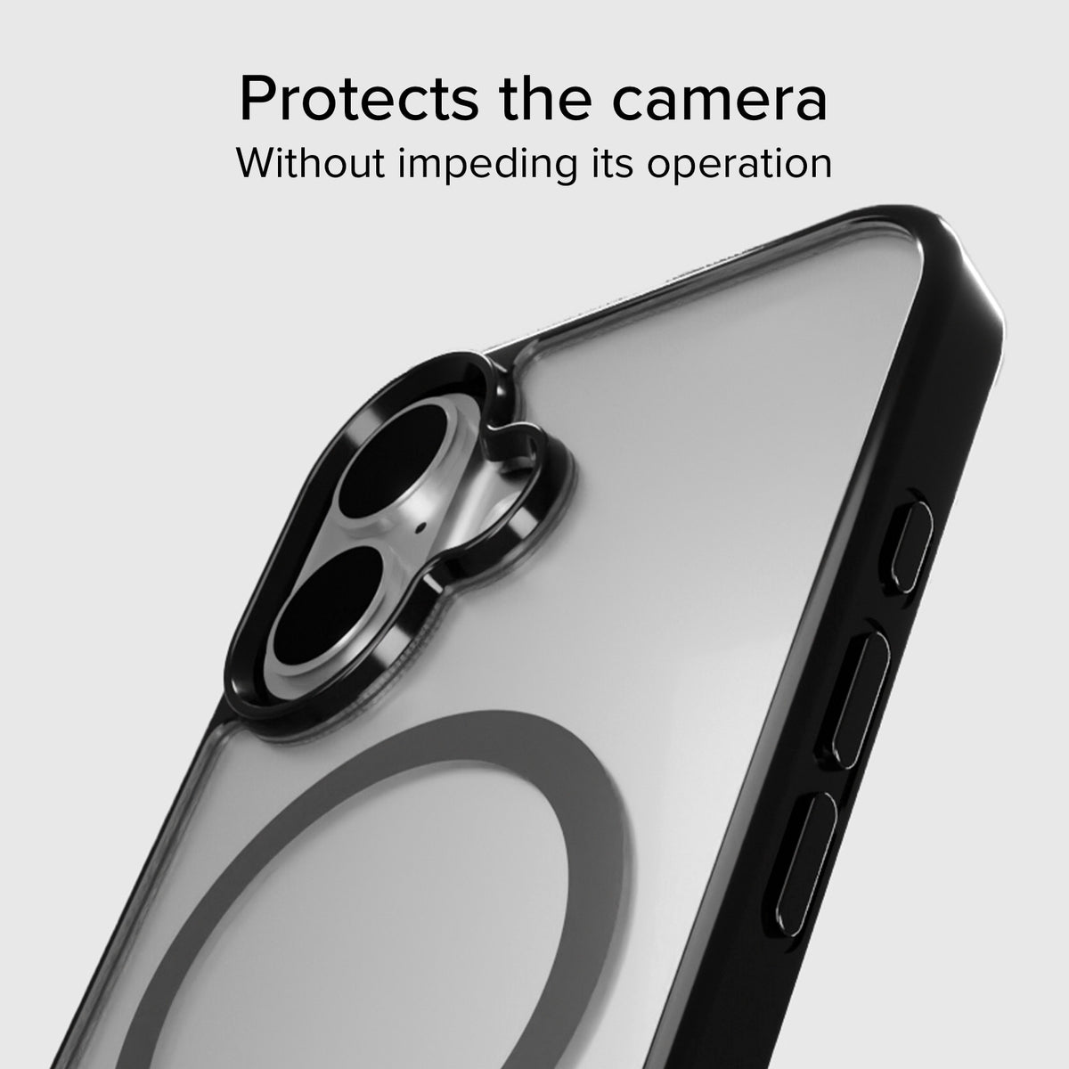 Cover for iPhone 16 Plus with coloured edges compatible with MagSafe charging