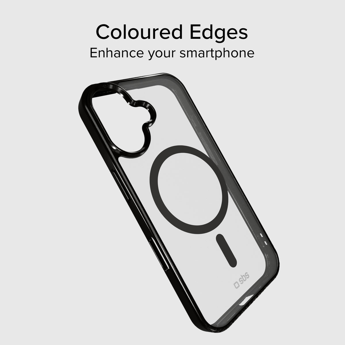 Cover for iPhone 16 Pro Max with coloured edges compatible with MagSafe charging