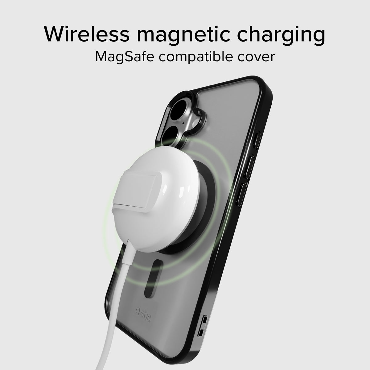 Cover for iPhone 16 Pro Max with coloured edges compatible with MagSafe charging