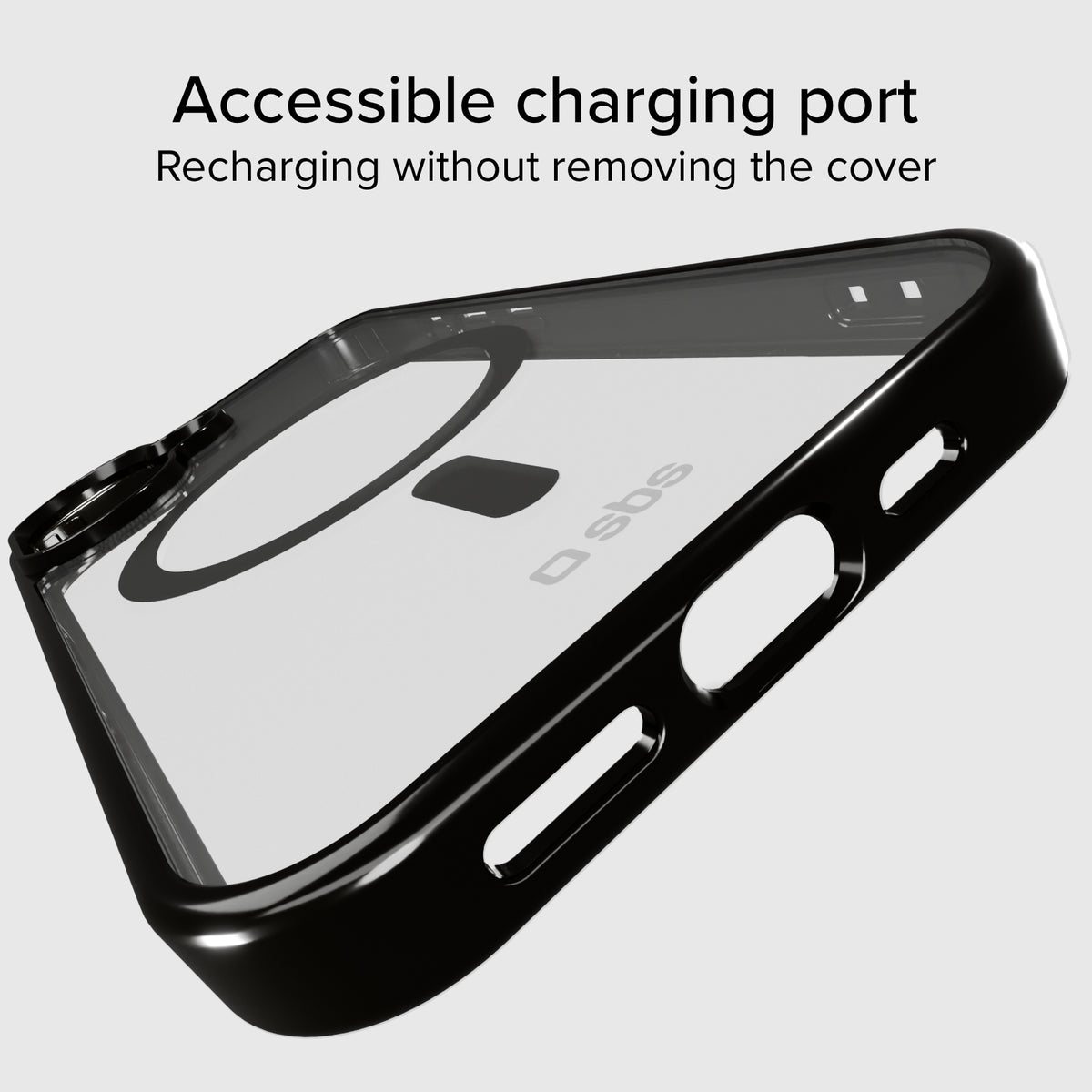 Cover for iPhone 16 Pro Max with coloured edges compatible with MagSafe charging