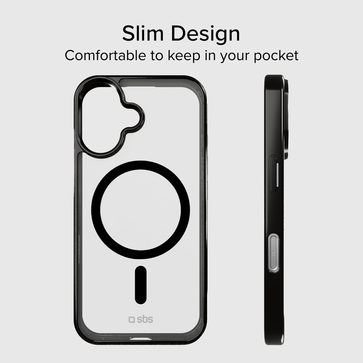 Cover for iPhone 16 Pro Max with coloured edges compatible with MagSafe charging