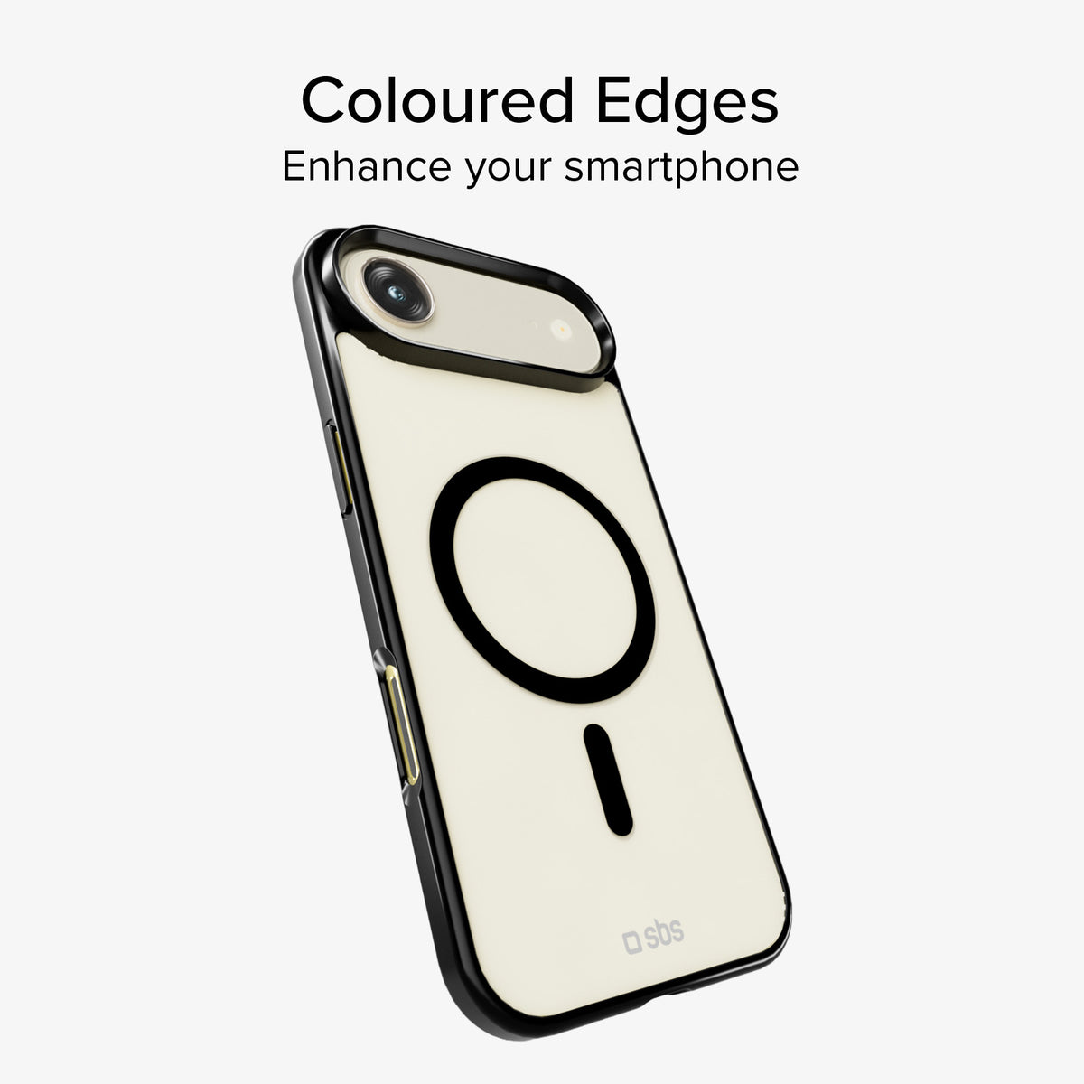 Case für iPhone Air mit farbigen Rändern, kompatibel mit MagSafe Aufladung