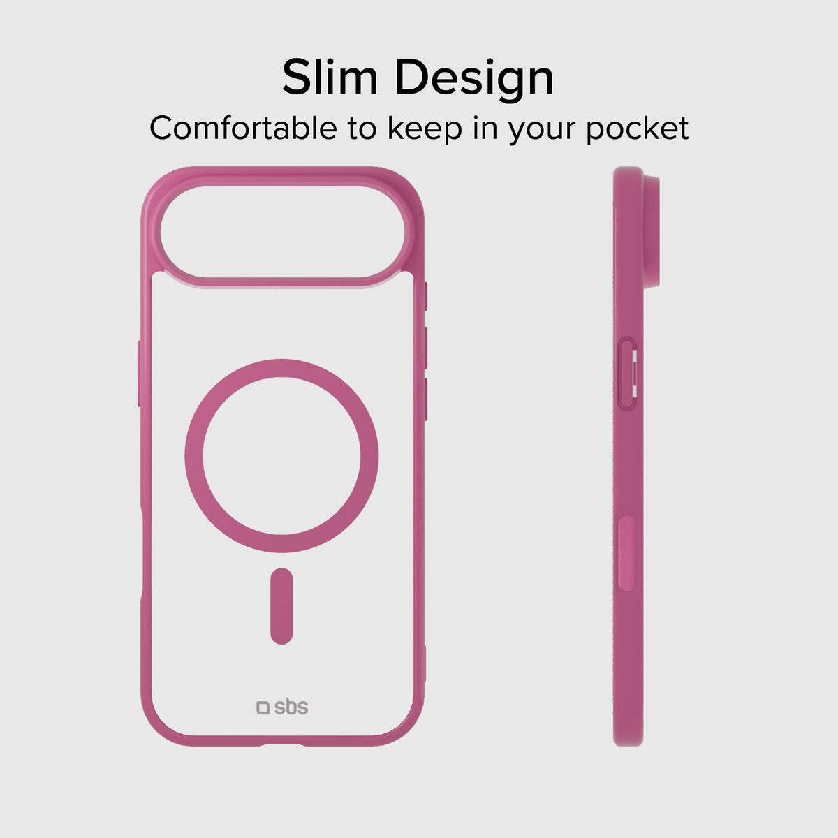 Case für iPhone Air mit farbigen Rändern, kompatibel mit MagSafe Aufladung