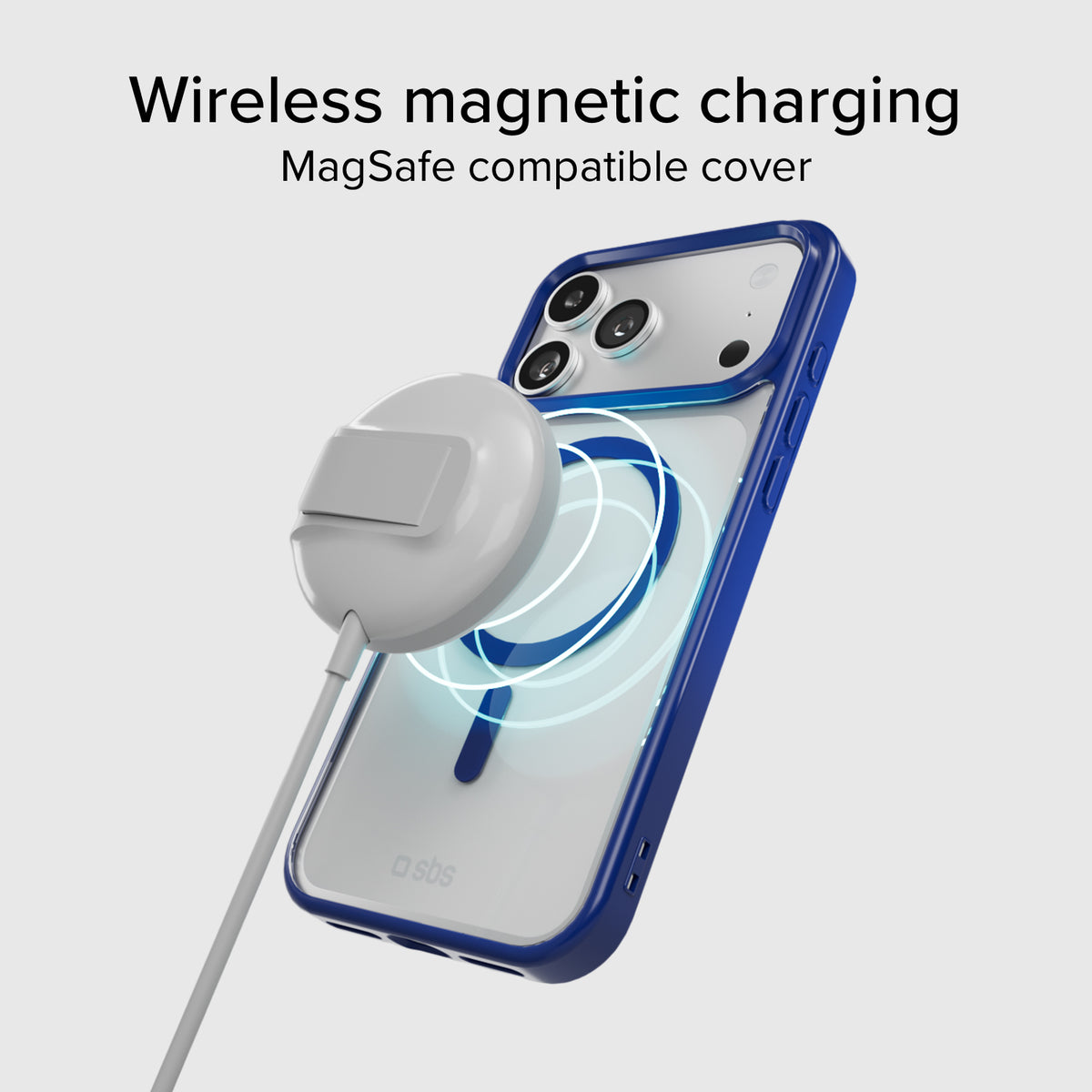 Case für iPhone 17 Pro Max mit farbigen Rändern, kompatibel mit MagSafe Aufladung