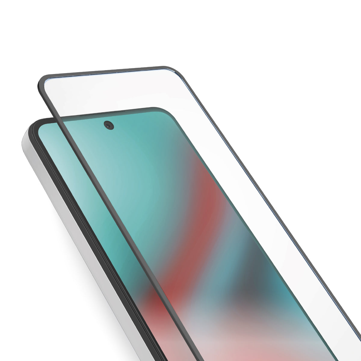 Glas Displayschutz Full Cover für Motorola Moto G04/G04s/G24/G24 Power