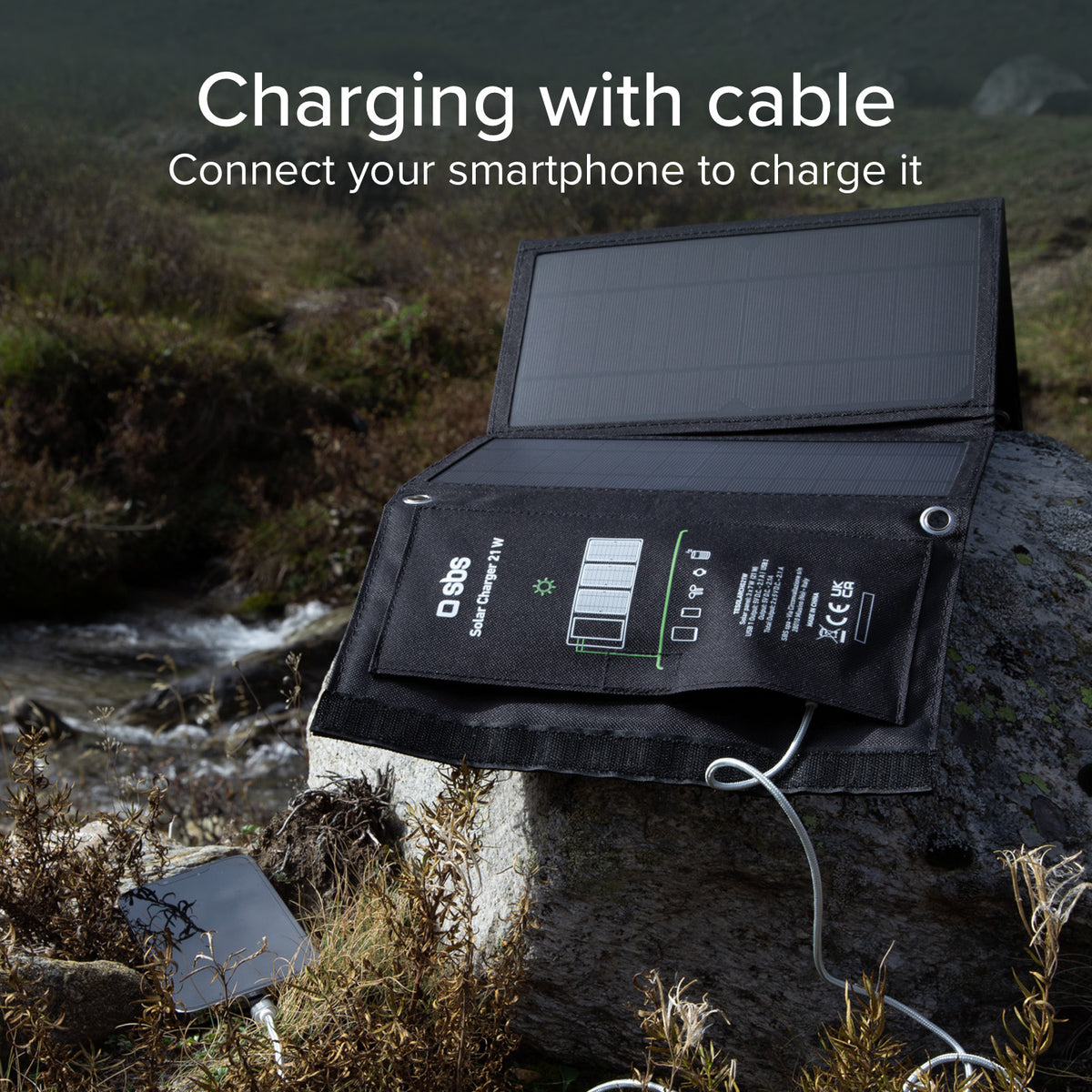 Tragbares Solarladegerät 21 Watt