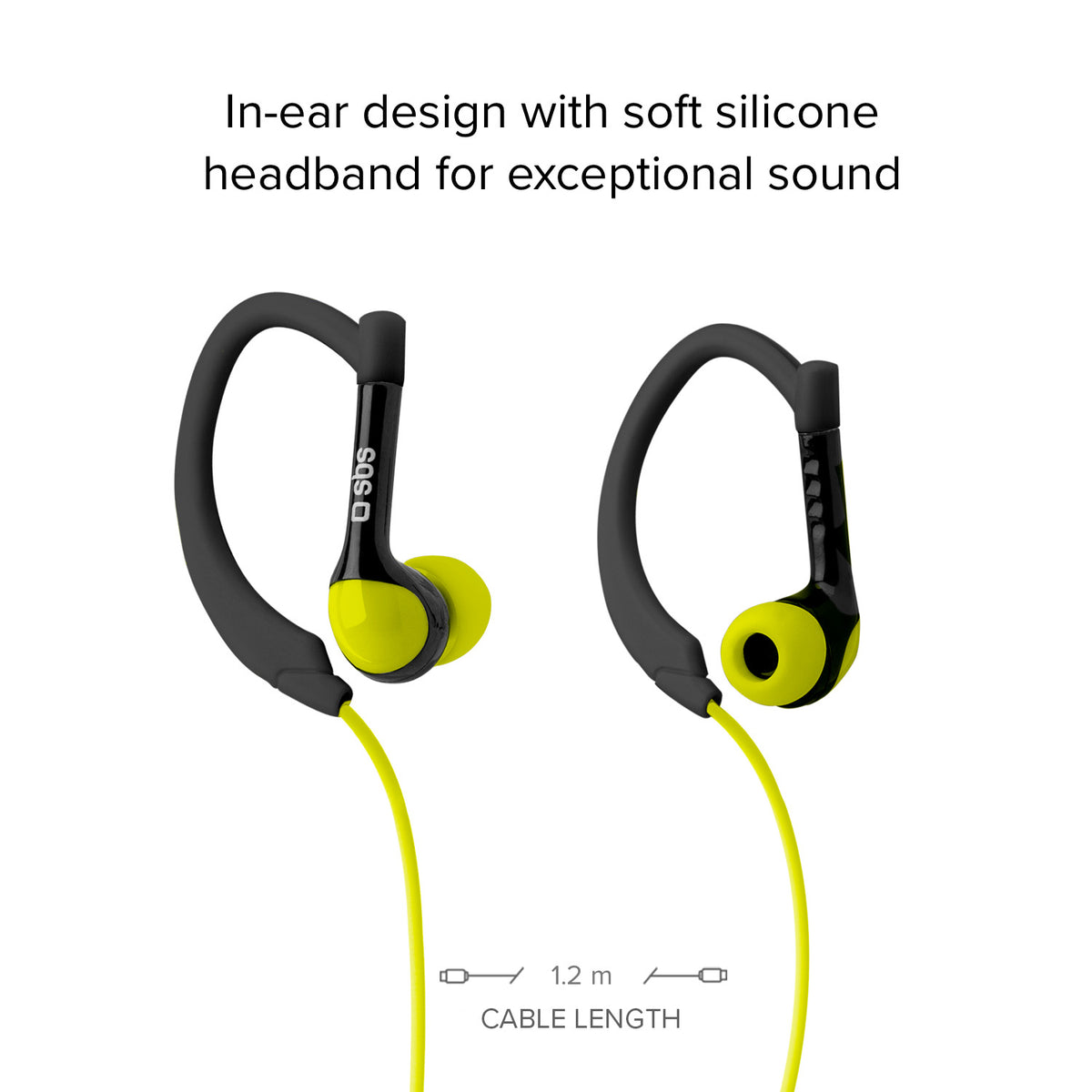 Kopfhörer mit Kabel Stereo In-Ear Runway Sport, 3,5 mm-Klinkenstecker mit Mikrofon und Antworttaste