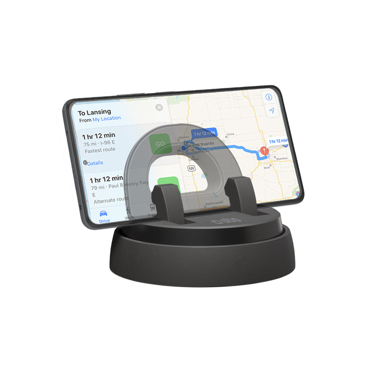 Universal mobile phone holder with 360° rotation