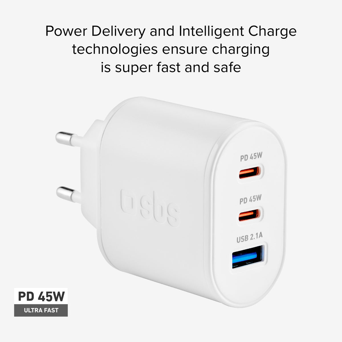 Cargador de batería de 55 W: recarga ultra rápida con Power Delivery
