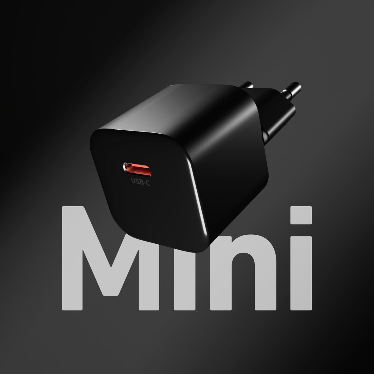 Caricatore da muro USB-C 20W GaN PD 3.0 mini size per smartphone e tablet
