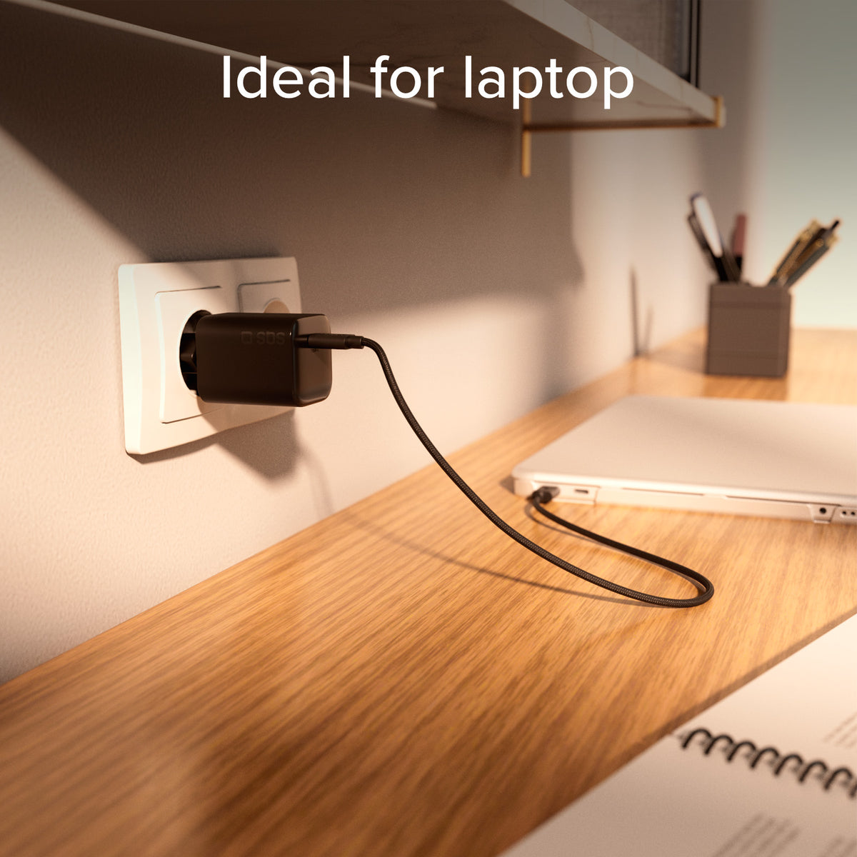 Ultrakompaktes Wandladegerät USB-C mit 45 W, Power Delivery 3.0 und PPS