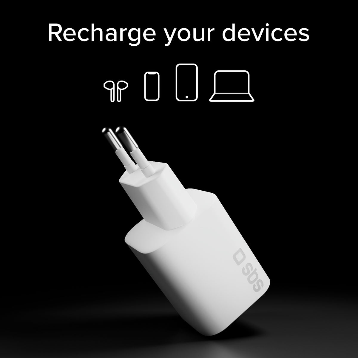 Ultrakompaktes Wandladegerät USB-C mit 45 W, Power Delivery 3.0 und PPS
