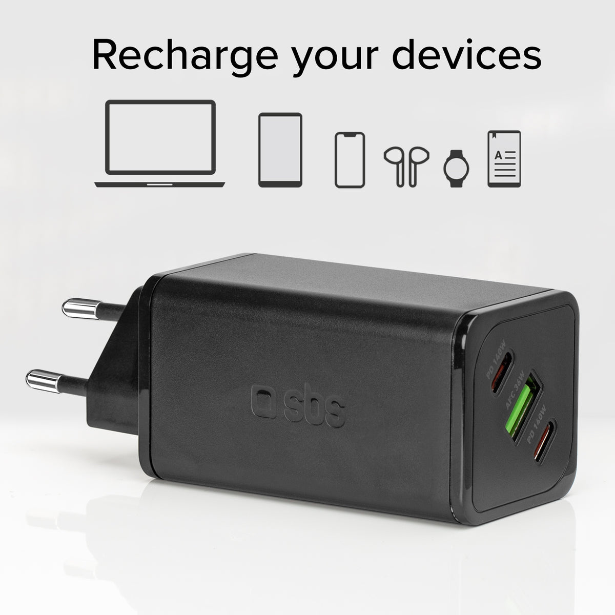 GaN-Ladegerät 140Watt mit Power Delivery (PD)
