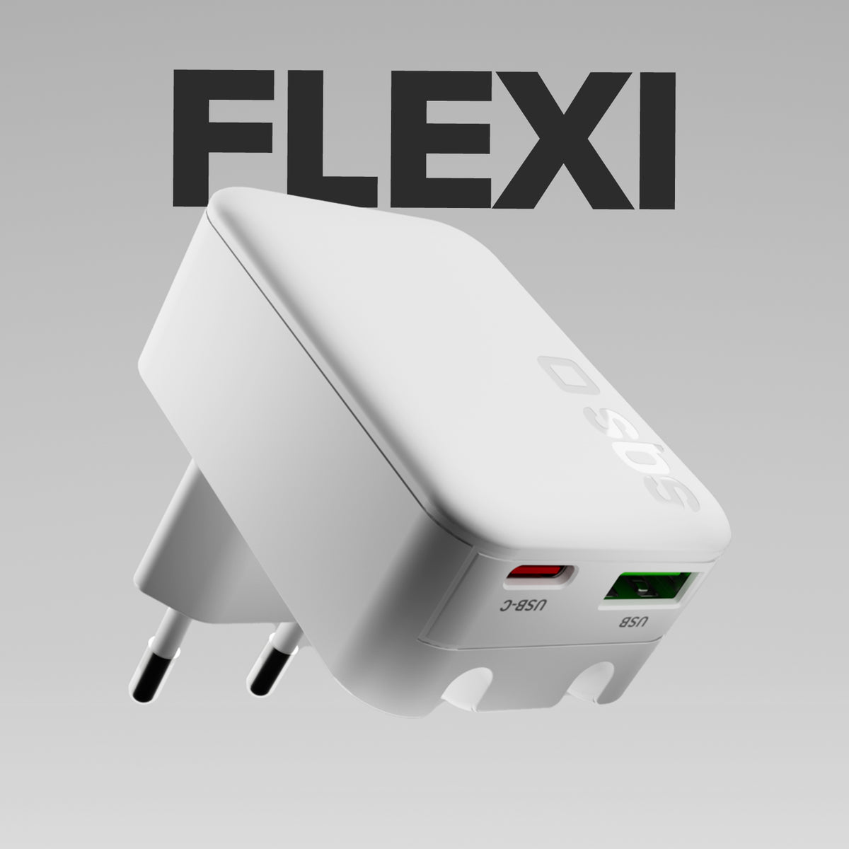 Flexi-Wandladegerät 20 W mit Klappstecker, geeignet für MacBook Neo