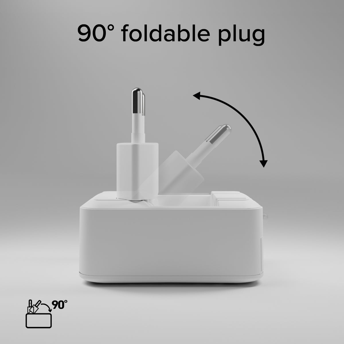 Flexi-Wandladegerät 20 W mit Klappstecker, geeignet für MacBook Neo