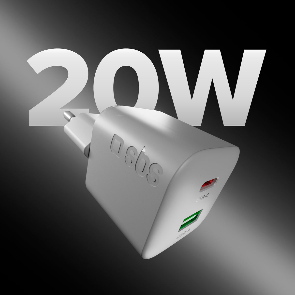 Lade-Kit mit 20W GaN Power Delivery Wandladegerät und 1,5 m USB-C-Kabel