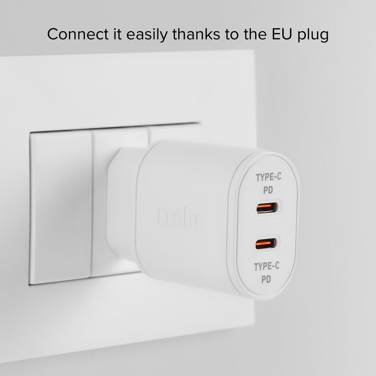 20 W Power Delivery-Wandladegerät mit zwei USB-C-Ausgängen, geeignet für MacBook Neo