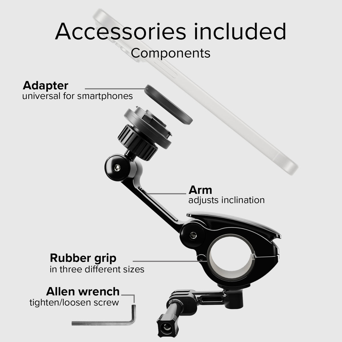 Smartphonehalterung Lock Pro für Motorräder