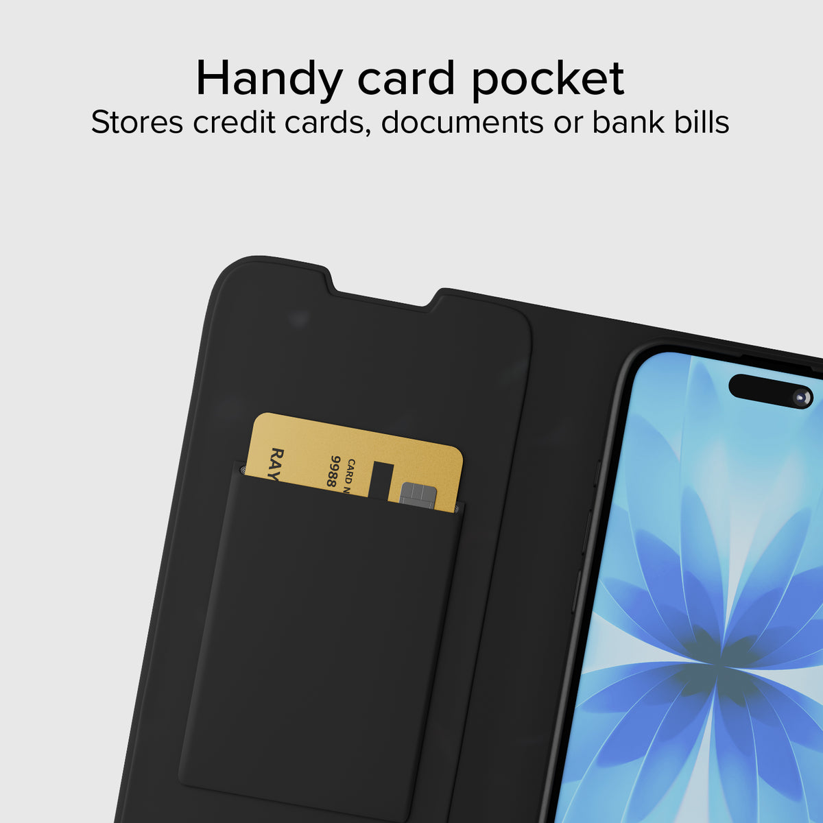 Étui portefeuille avec support pour iPhone 17