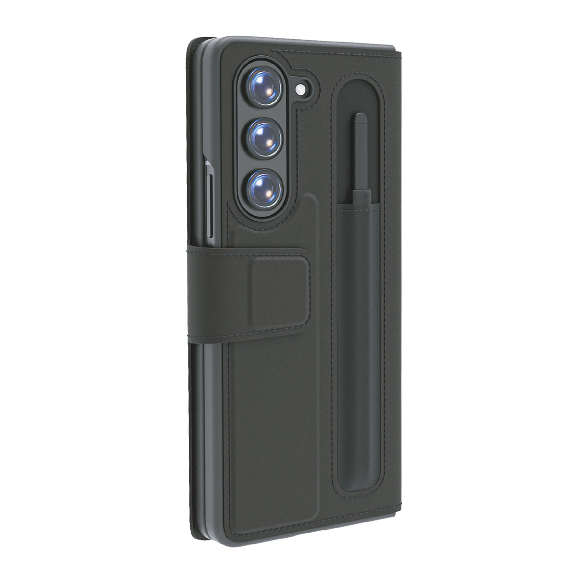 Fold case with magnetic closure and card holder for Samsung Z Fold 7