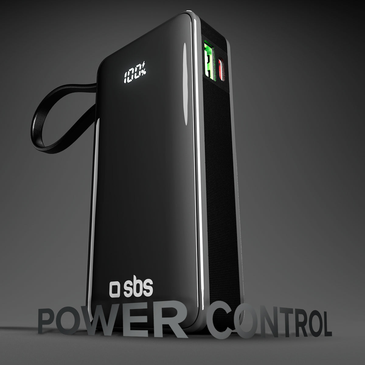 10.000 mAh-Powerbank mit integriertem USB-C Kabel