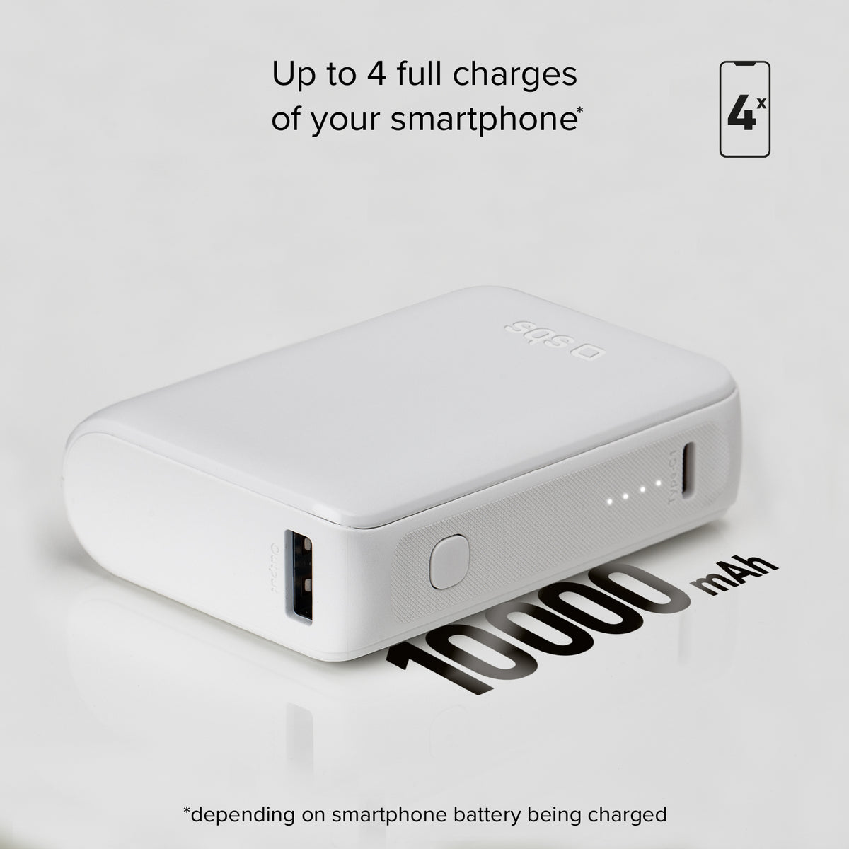 Power bank ultracompacta de 10000 mAh