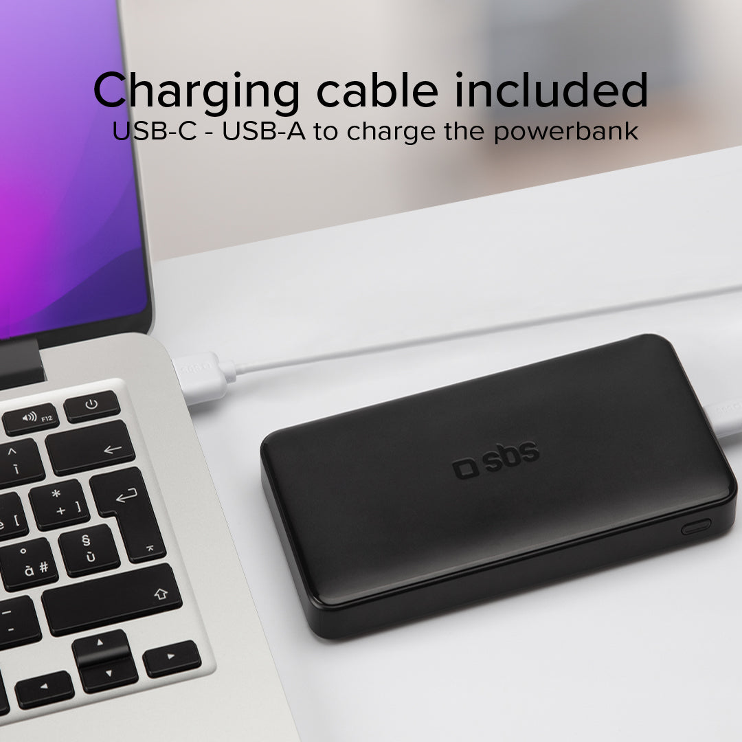 Powerbank fast charge mit 20.000 mAh und 2 USB