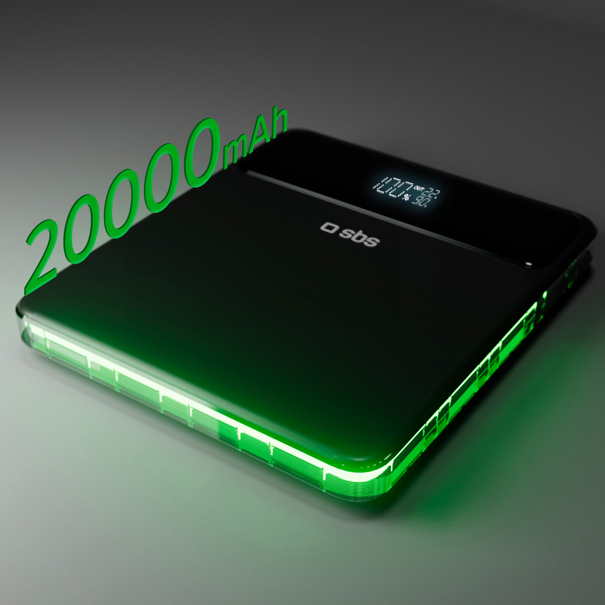 Ultra-schlanke Powerbank mit 20.000 mAh 100 Watt