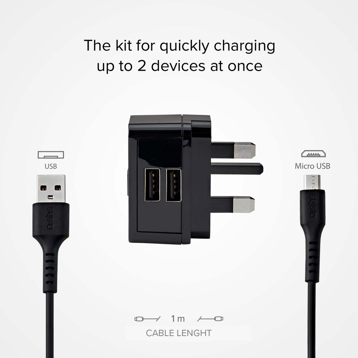 Kit de carga de viaje USB